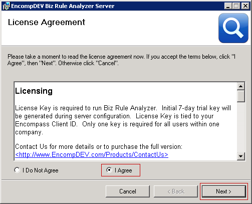 EncompDEV - Products - Biz Rule Analyzer - Installation